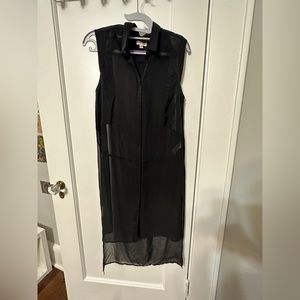 Silent and noise oversized tunic with side slits